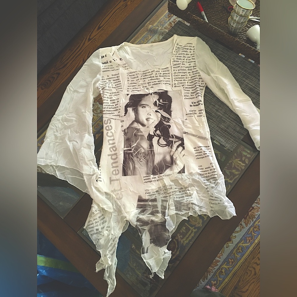 Newspaper Long sleeve top